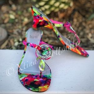 IMPO Multi-colored Floral FlipFlop Sandal